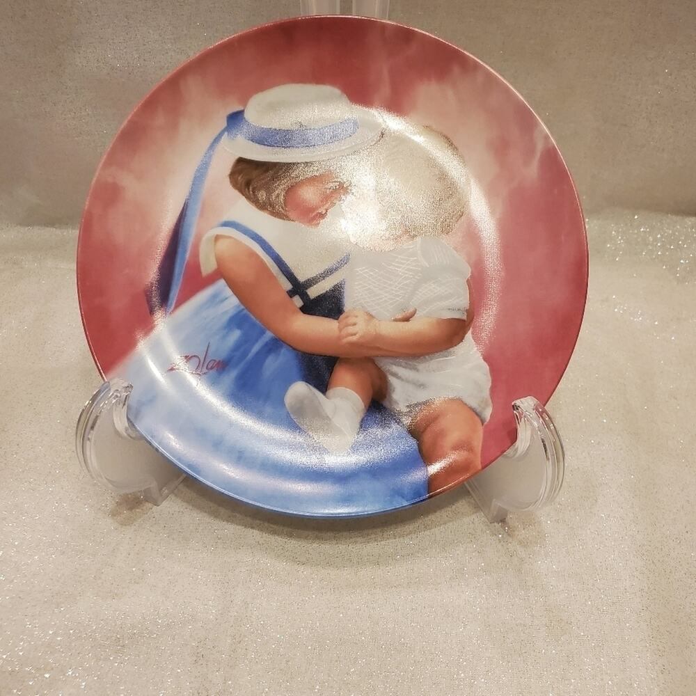 1988 Pemberton & Oaks "Mother's Angels Plate" Donald Zolan Mother's Day Plate